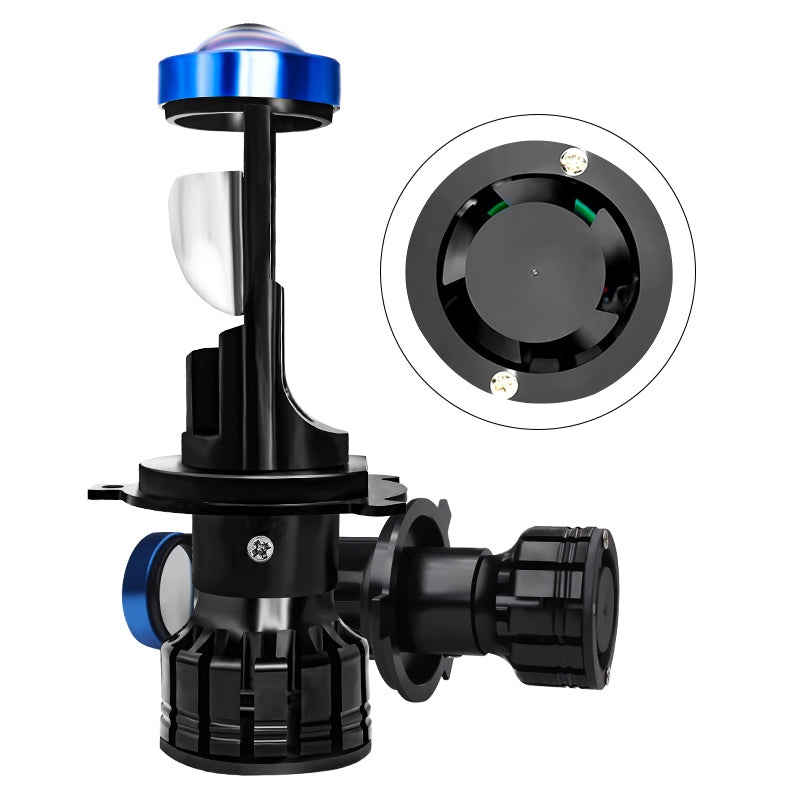 Caroly Canbus 110W Lamp H4 LED Mini Projector Lens Automobles Bulb 16000LM Conversion Kit Hi/Lo Beam Headlight 12V24V lighting