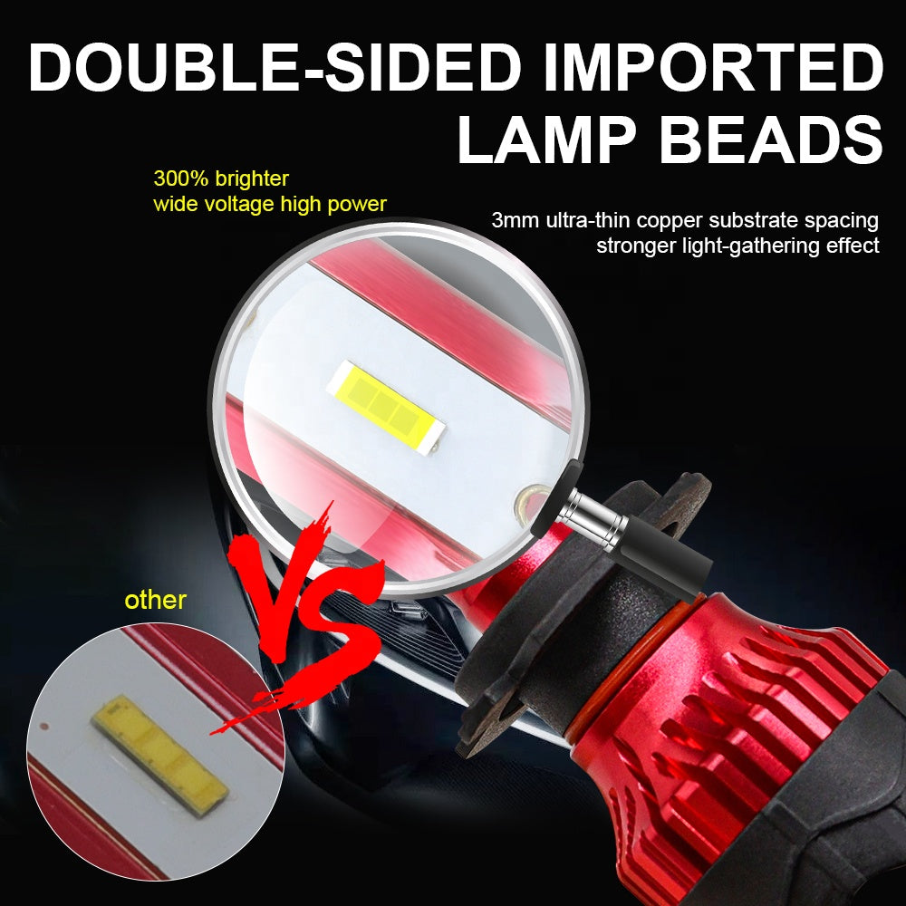 Super Bright High Low Beam 12000LM H3 H1 H11 880 led headlight Bulbs H4 H7 led Headlight,Auto Car K5 H4 9006 Led Headlight
