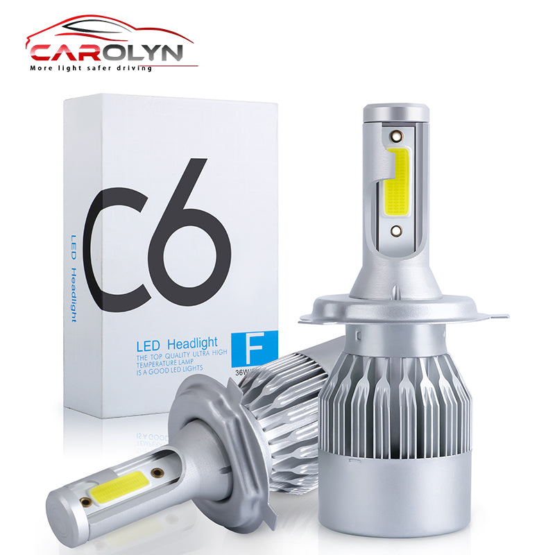 Carolyn Super Bright Good Quality High Low Beam Csp Chip Night Eye 6000k Motorcycyle Car Led Light c6