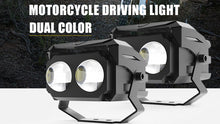 Load image into Gallery viewer, Carolyn Super Bright 12V 24V 60W 3inch White Amber Dual Color 6500k 3000k Spot Beam Mini Driving Lights for Motorcycle