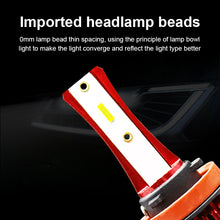 Load image into Gallery viewer, Carolyn K6 car LED headlight high-bright spotlight LED car bulb H1 H7 H11 9005 LED headlight H4 double beam white light LED car