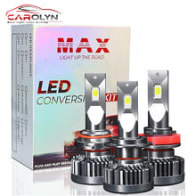 Load image into Gallery viewer, Carolyn Super bright LED  Bulb with Canbus 100W 15000lm 6000K Single Hi-Lo  H7 H11 9005 9006 H4 high low beam Pattern BULB