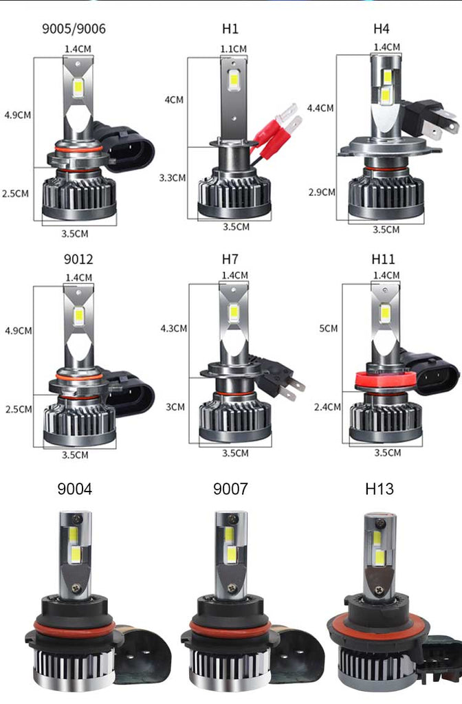 Carolyn Super bright LED  Bulb with Canbus 100W 15000lm 6000K Single Hi-Lo  H7 H11 9005 9006 H4 high low beam Pattern BULB