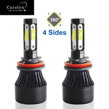 Load image into Gallery viewer, CarolynHeadlight black H4 S2 COB 9005 9006 9012 H11 H7  auto car light  led headlight